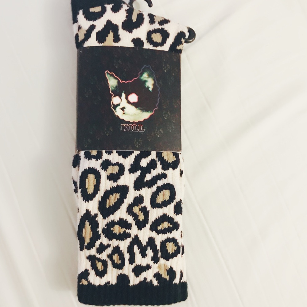 OFWGKTA Brown Leopard Print Socks